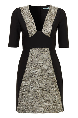 Boucle Panel Dress