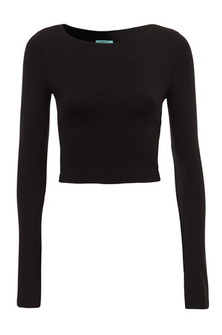 Cropped Long Sleeve Top