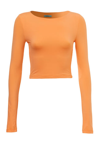 Cropped Long Sleeve Top