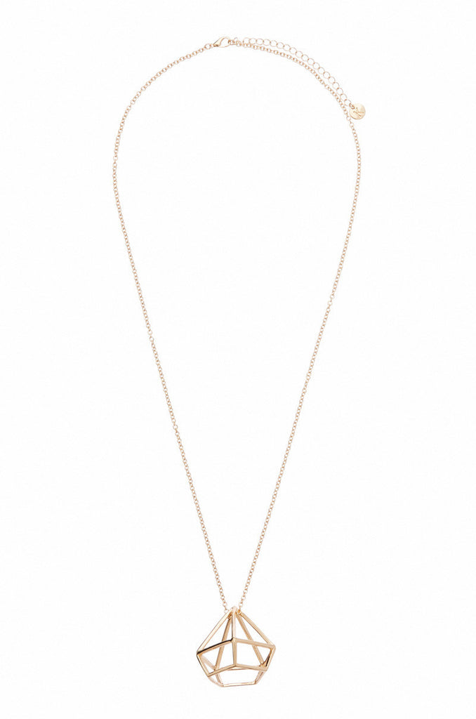 Pyramid Frame Necklace