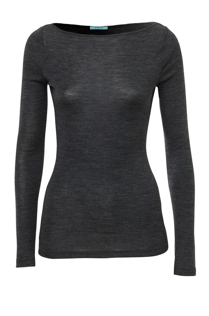 Soho Long Sleeve Boat Neck Top